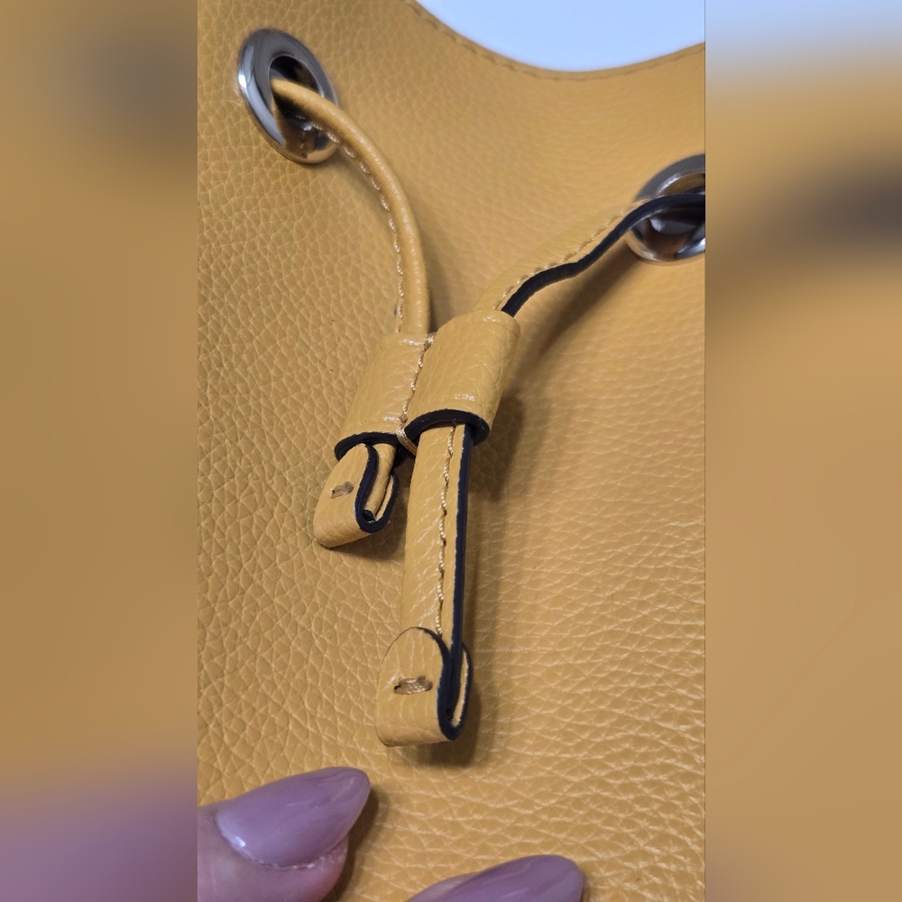 Kate Spade Yellow Leather Bucket Bag - Picture 11 of 16